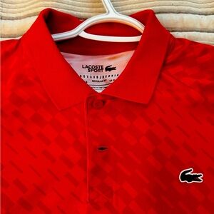 Lacoste Sport Vibrant Red Polo Shirt